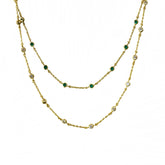 Amy Mini Bezel Station Chain Necklace
